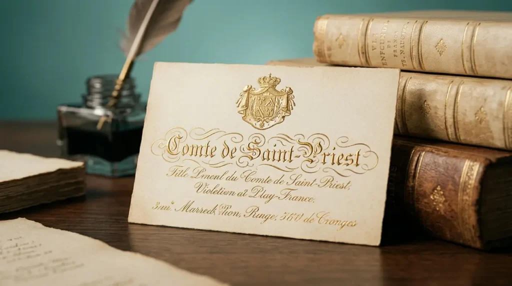 History of business cards - europe