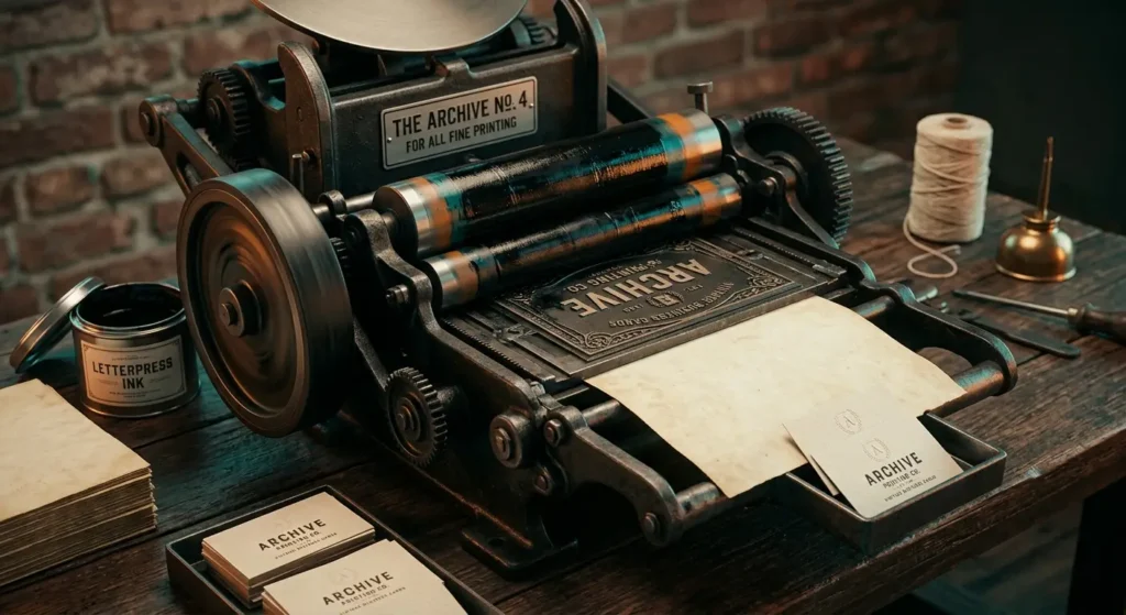 Industrial revolution - business card printer
